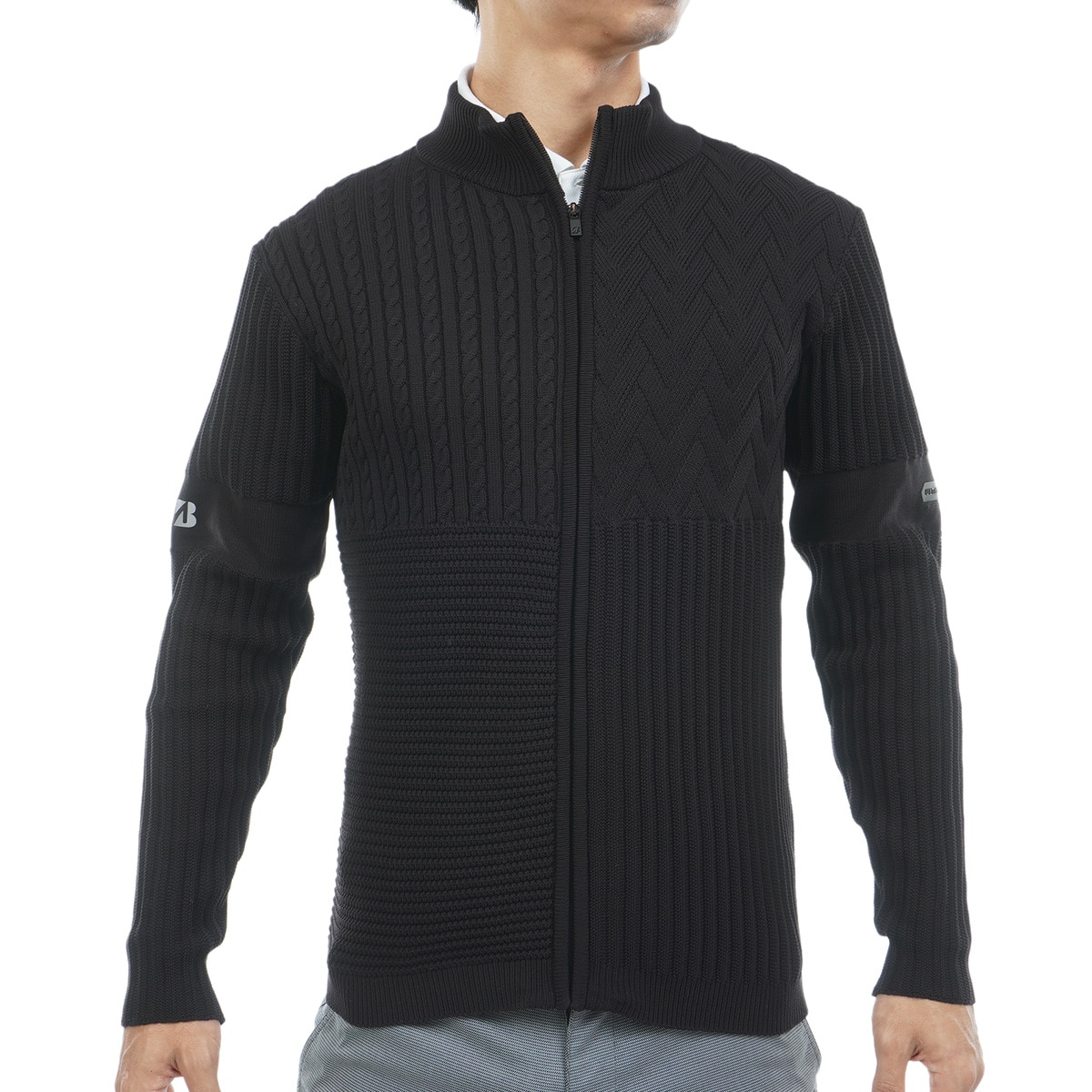 【3L】ULTICORE 長袖前開きセーター 黒 長袖前開きセーター(中間着(セーター、トレーナー))|BRIDGESTONE GOLF