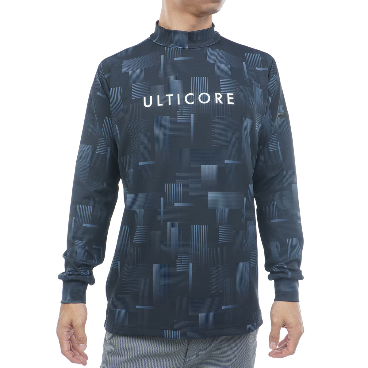 4Dimotion Fit Split ストレッチ ラグランスリーブ モックネック長袖