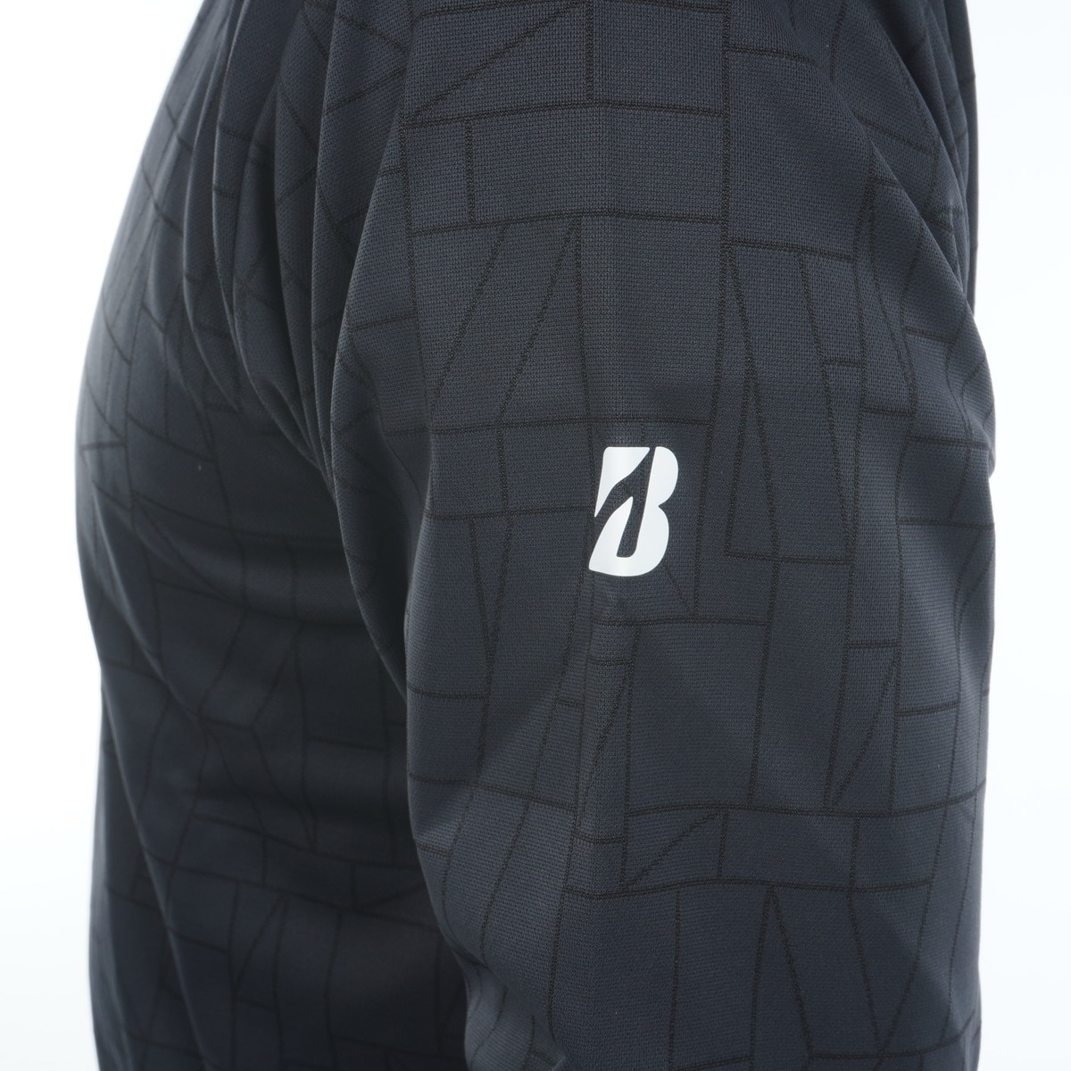 B-02 ストレッチ モックネック長袖シャツ(長袖シャツ・ポロシャツ