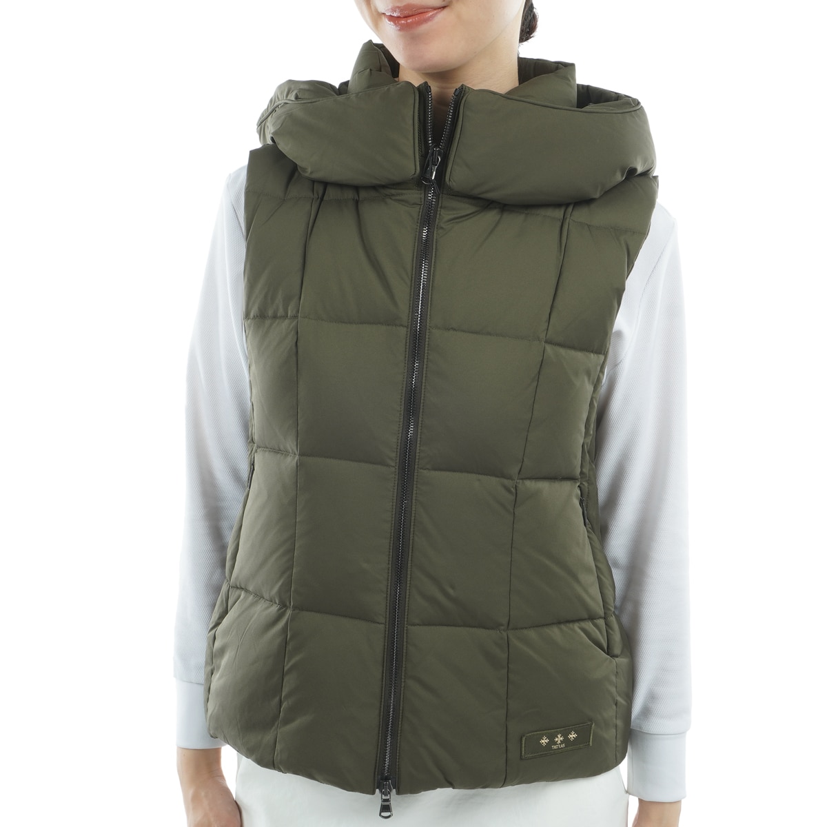 タトラス リバーシブル 2WAY ダウンベスト キルティング レオパード 2 リバーシブル✨TATRAS タトラス ダウンベスト キルティング