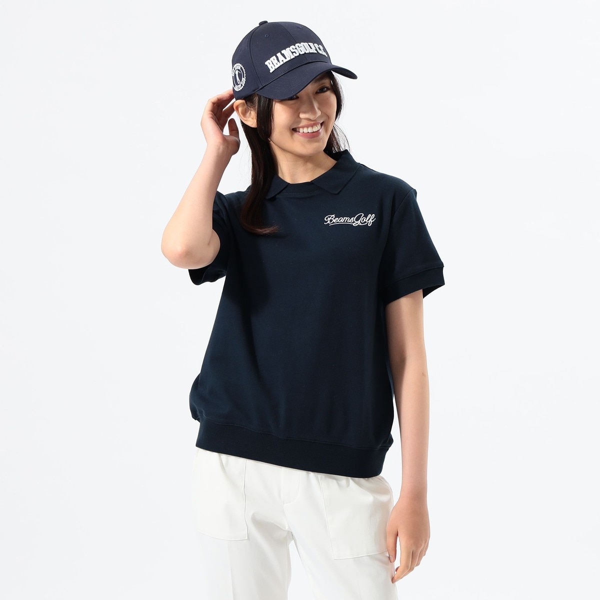 ORANGE LABEL 襟付き 半袖プルオーバー レディス(半袖シャツ