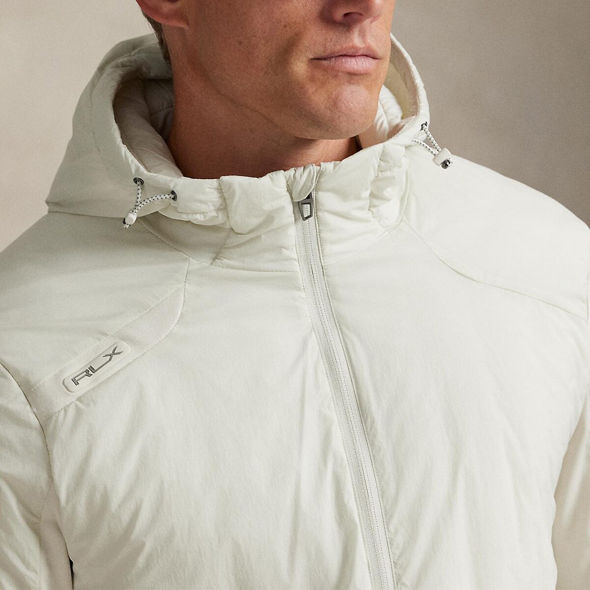 RLX ストレッチ フーデッド ハーフジップジャケット(アウター(ブルゾン