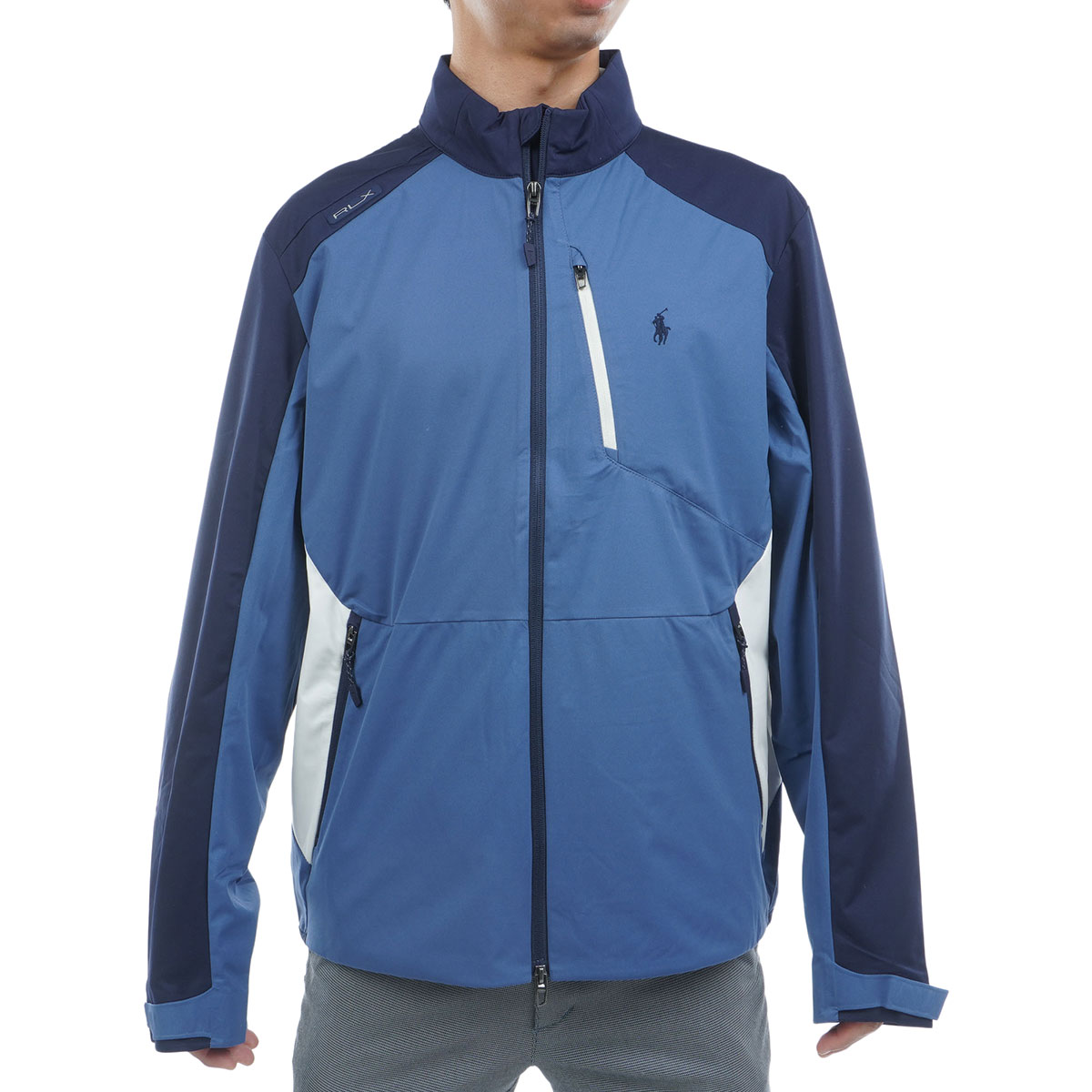 RLX ストレッチカラーブロック パッカブルジャケット(アウター