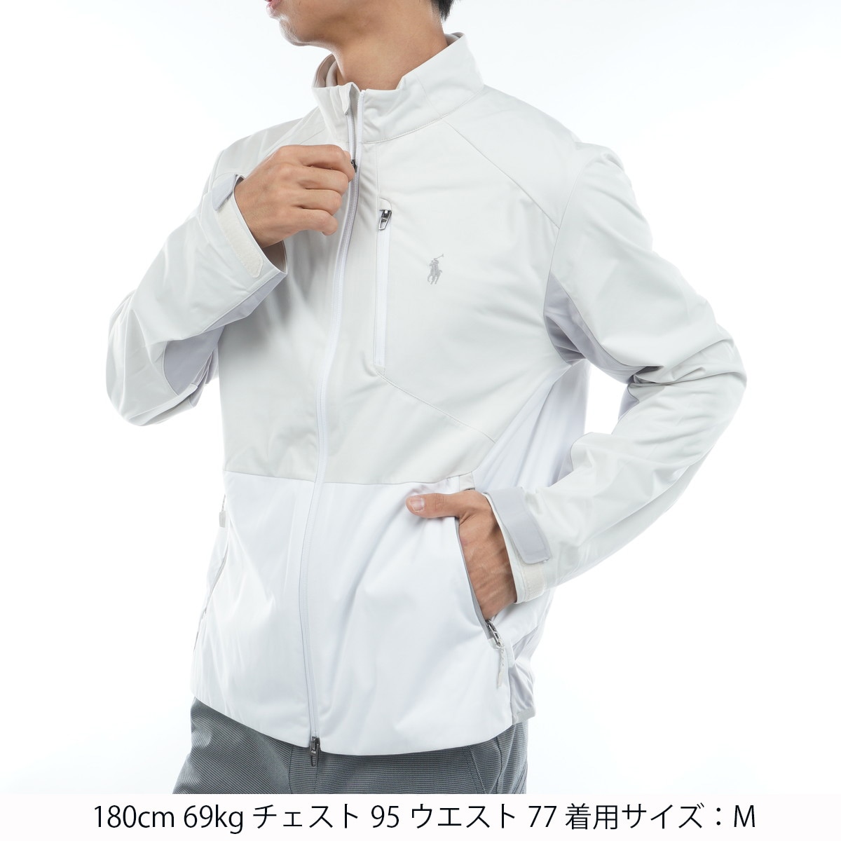 RLX ストレッチカラーブロック パッカブルジャケット(アウター