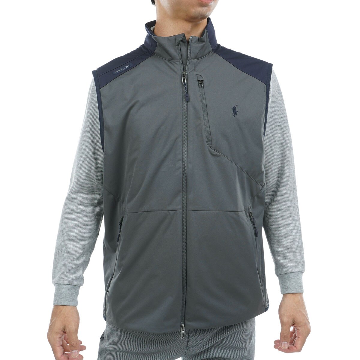 ラルフローレン RLX ゴルフ ウェア ハーフジップ ジャケット L グレー