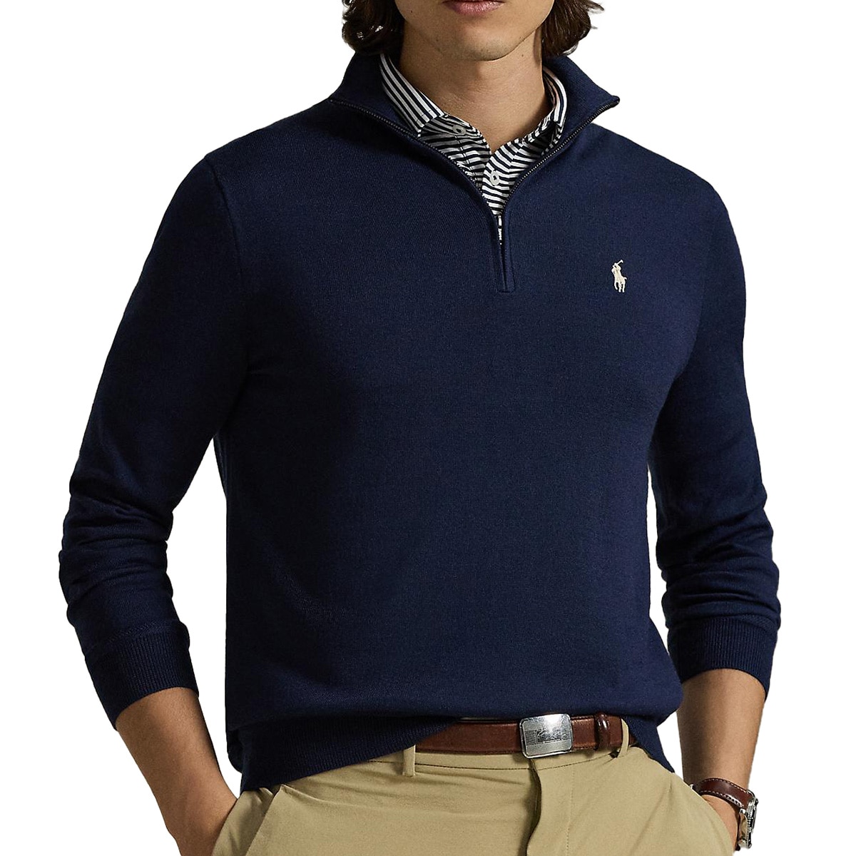 未使用ラルフローレンゴルフ　ジップセーター　暴風 未使用ラルフローレンゴルフ ジップセーター 暴風 未使用ラルフ