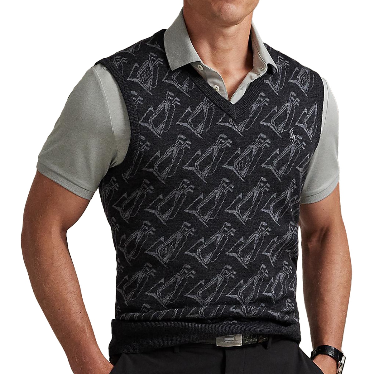 Polo GOLF・RLX　ラルフローレンゴルフ　ベスト RLX ゴルフモチーフ パフォーマンス セーターベスト(ベスト)|POLO GOLF