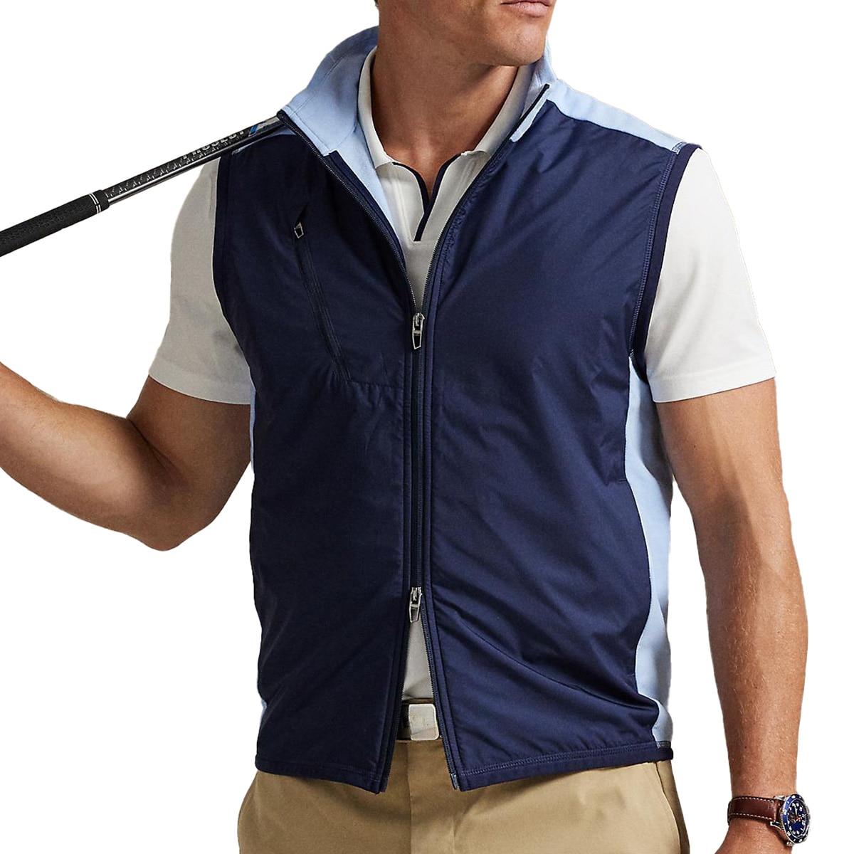 RLX ストレッチ ハイブリッド モックネックベスト(ベスト)|POLO GOLF