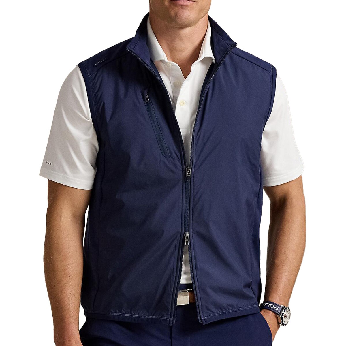 Polo Golf - ラルフローレン　ゴルフベスト　新品 POLO GOLF ストレッチ ジャージー クォータージップ