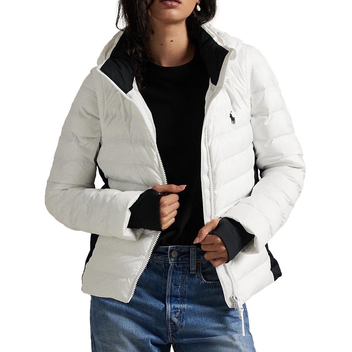 RLX 4WAY コンバーチブル キルテッドジャケット レディス