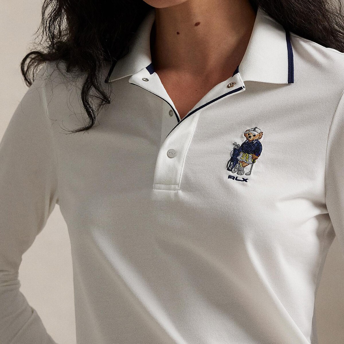 POLO GOLF レディース テーラードフィット シャツ POLO GOLF）テーラード フィット ベア ゴルフ ポロシャツ