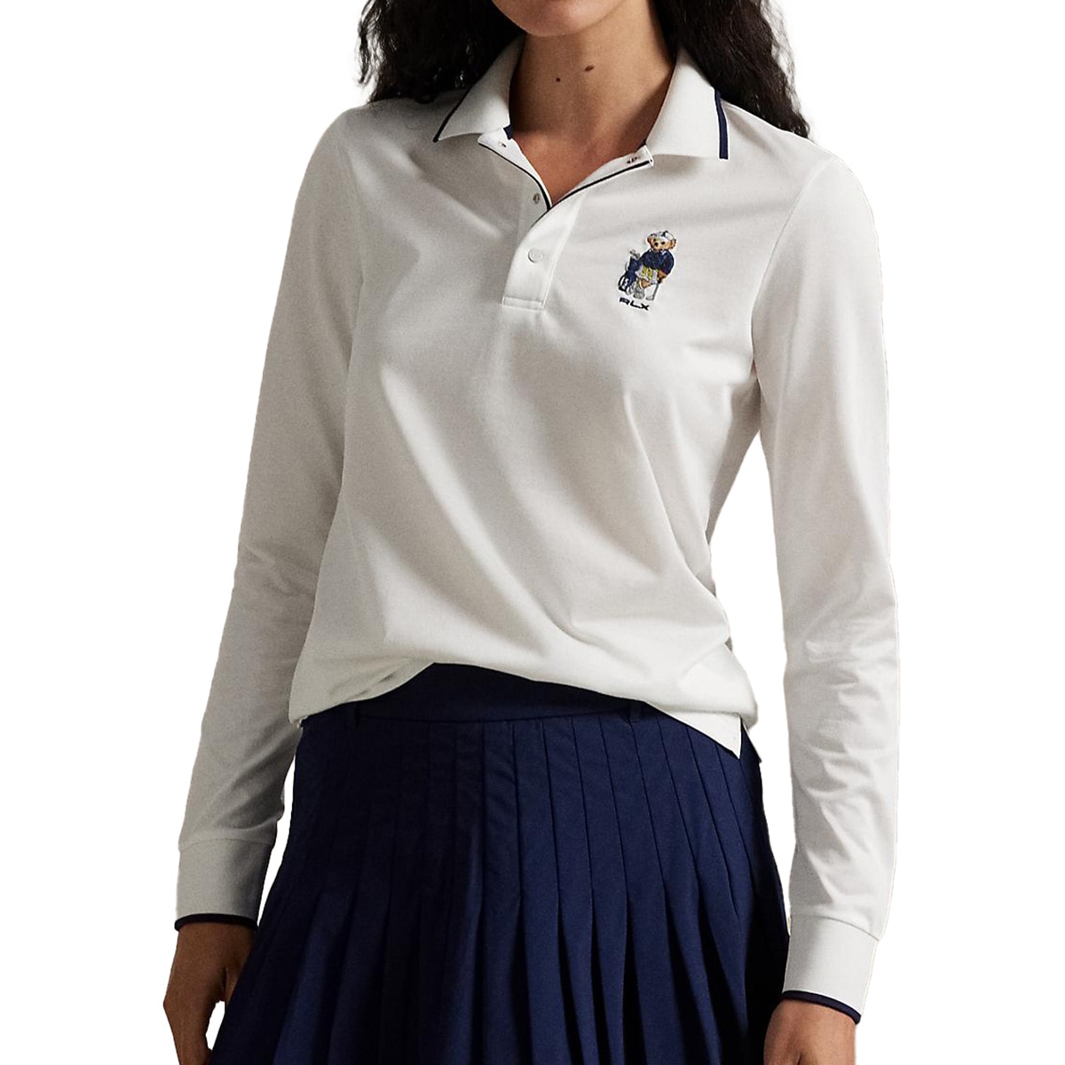 新品未使用タグ付き　POLO GOLF 長袖ポロシャツ RALPHLAUREN 楽天市場】ポロゴルフ ラルフローレン 長袖ポロシャツ ピンク×白