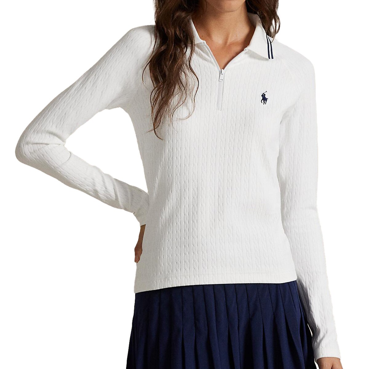 RLX ケーブル クォータージップ 長袖ポロシャツ レディス(長袖