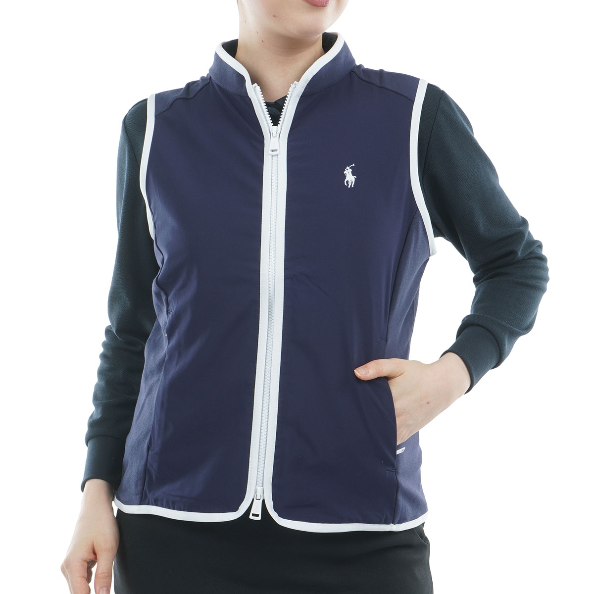 Polo GOLF・RLX　ラルフローレンゴルフ　ベスト RLX ストレッチ ハイブリッド フルジップベスト(ベスト)|POLO GOLF