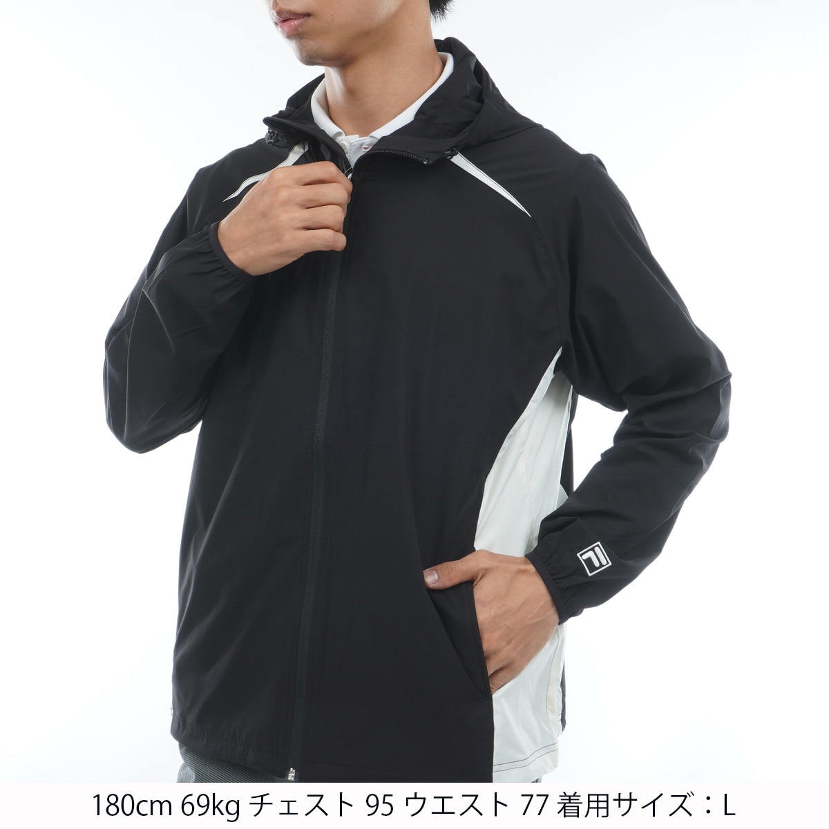 ドビーストレッチ フルジップパーカーブルゾン(アウター(ブルゾン