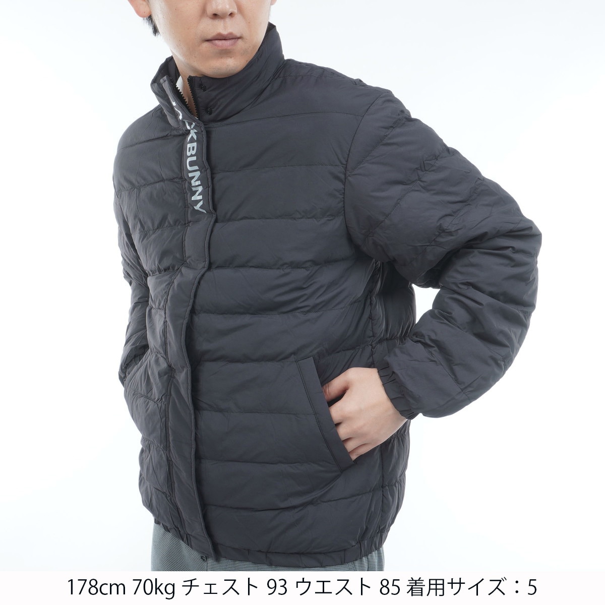 薄中綿ジップアップブルゾン(アウター(ブルゾン、ウインド、ジャケット