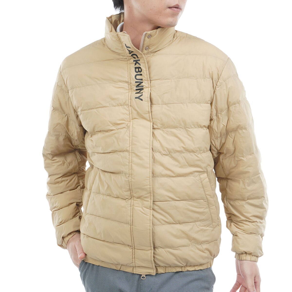 薄中綿ジップアップブルゾン(アウター(ブルゾン、ウインド、ジャケット