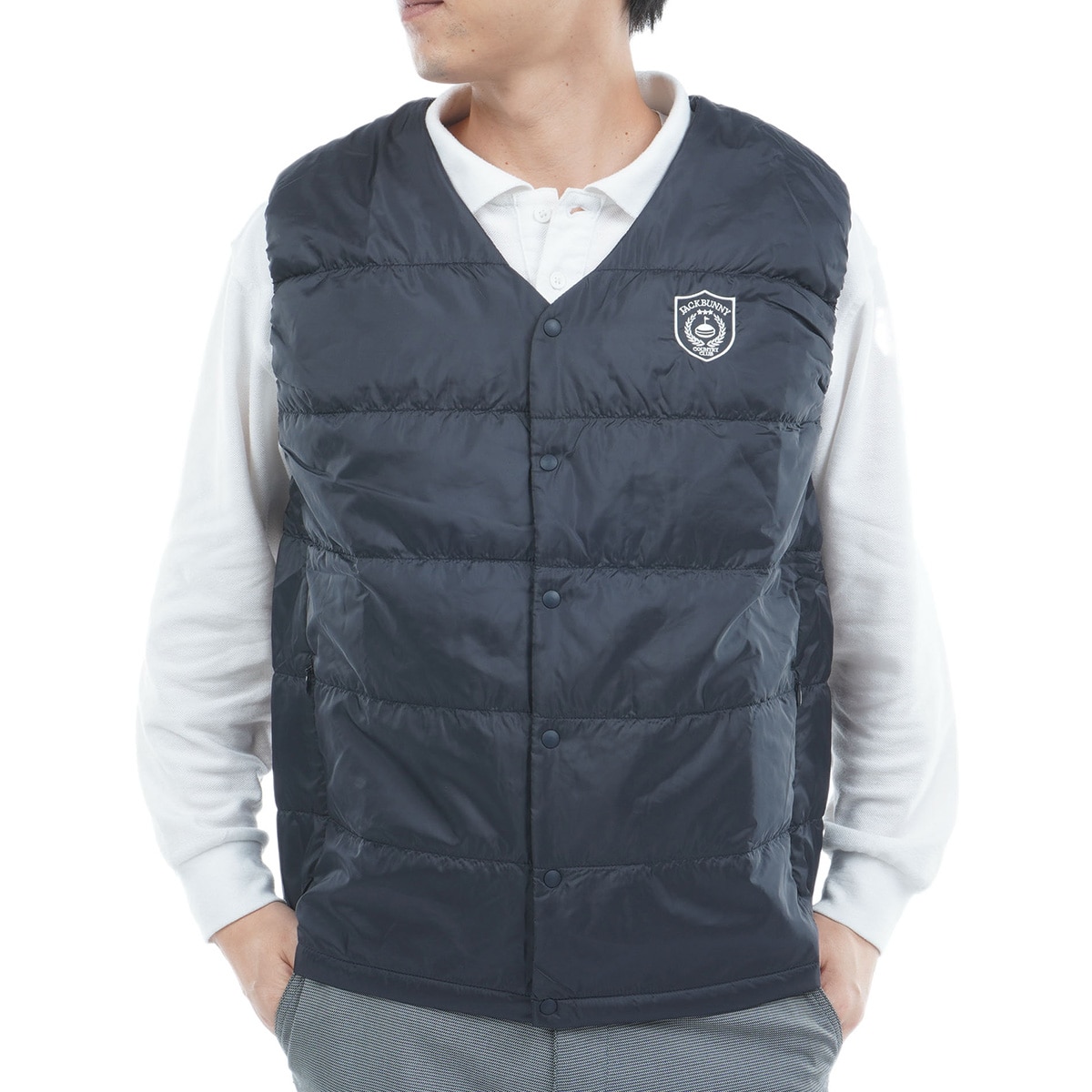 【新品】Jack Bunny!! ベスト　ドラえもん サイズ5　リバーシブル JACK BUNNY ジャックバニー リバーシブル ジップ ベスト