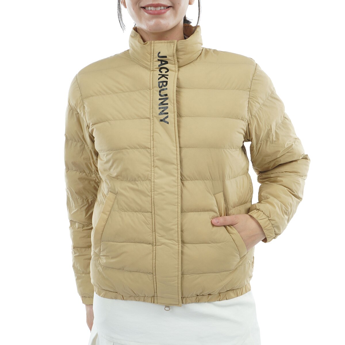 ジャックバニー中綿アウター 薄中綿ジップアップブルゾン レディス(アウター(ブルゾン、ウインド