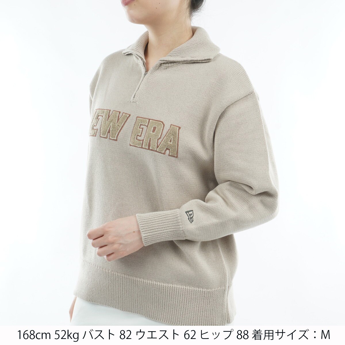 GFW ハーフジップニットプルオーバー レディス(中間着(セーター