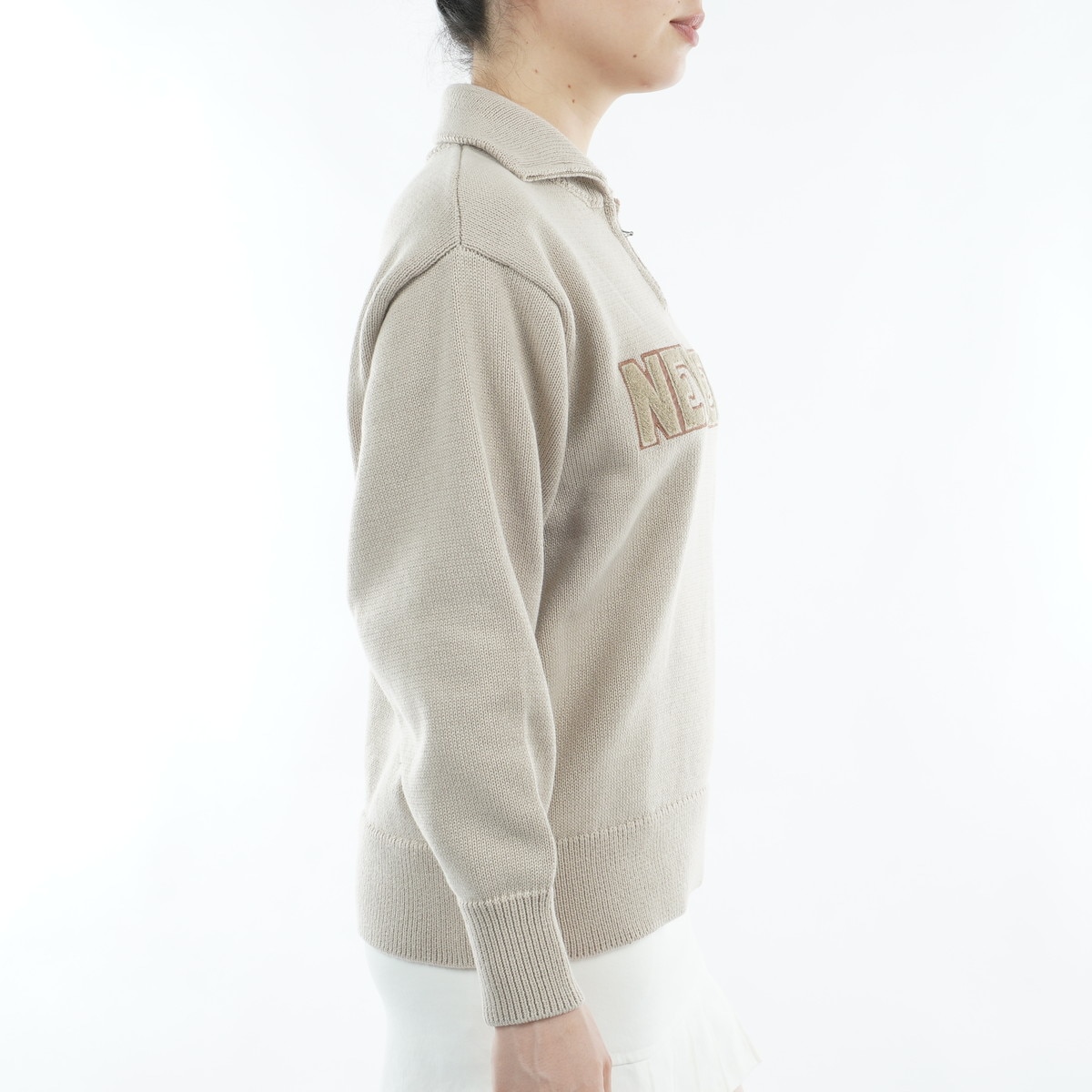 GFW ハーフジップニットプルオーバー レディス(中間着(セーター