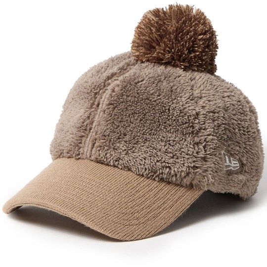 ニューエラ GFW 920 ミンクフリース POM キャップ レディス