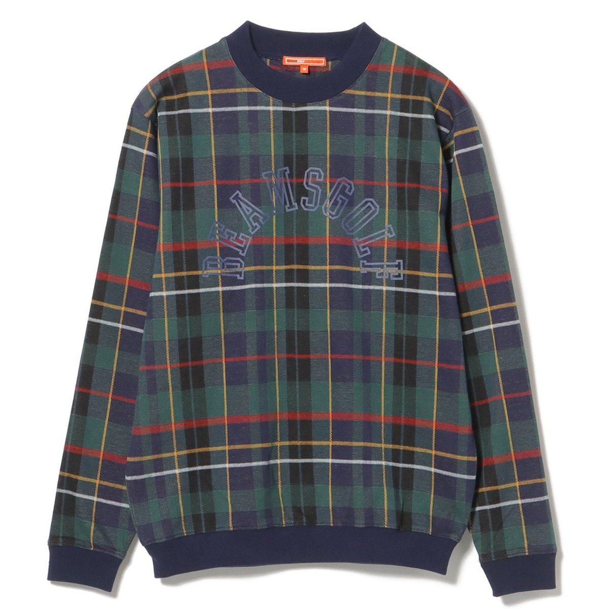 ORANGE LABEL アーチカレッジロゴ コットン プルオーバー(チェック