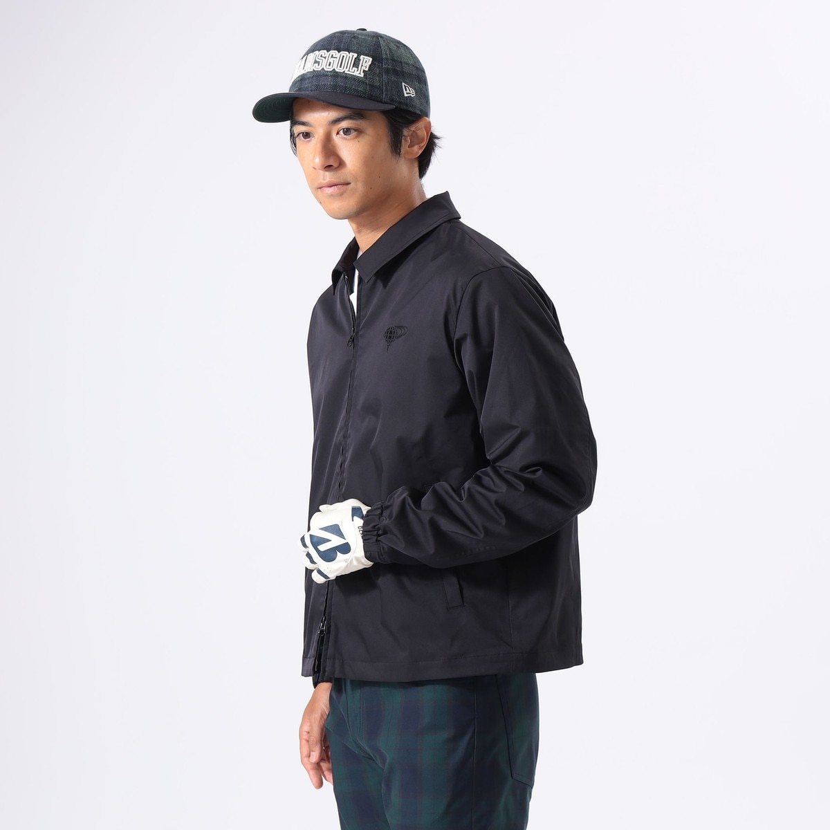 ORANGE LABEL チェック裏地 ジップブルゾン(ベスト)|BEAMS GOLF ORANGE