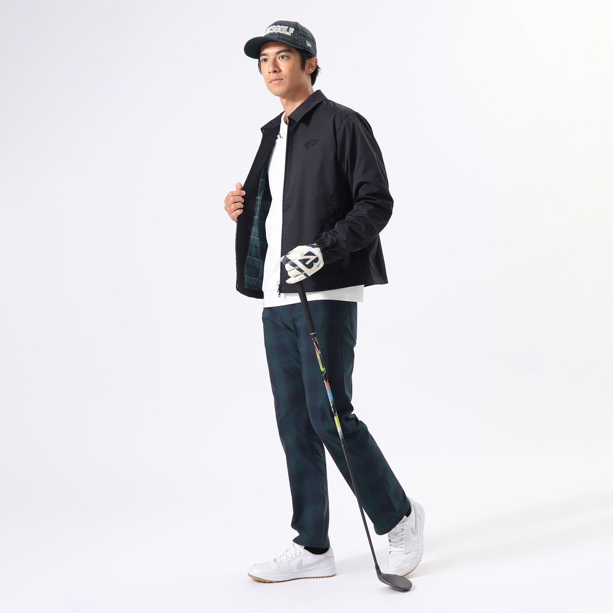 ORANGE LABEL チェック裏地 ジップブルゾン(ベスト)|BEAMS GOLF ORANGE