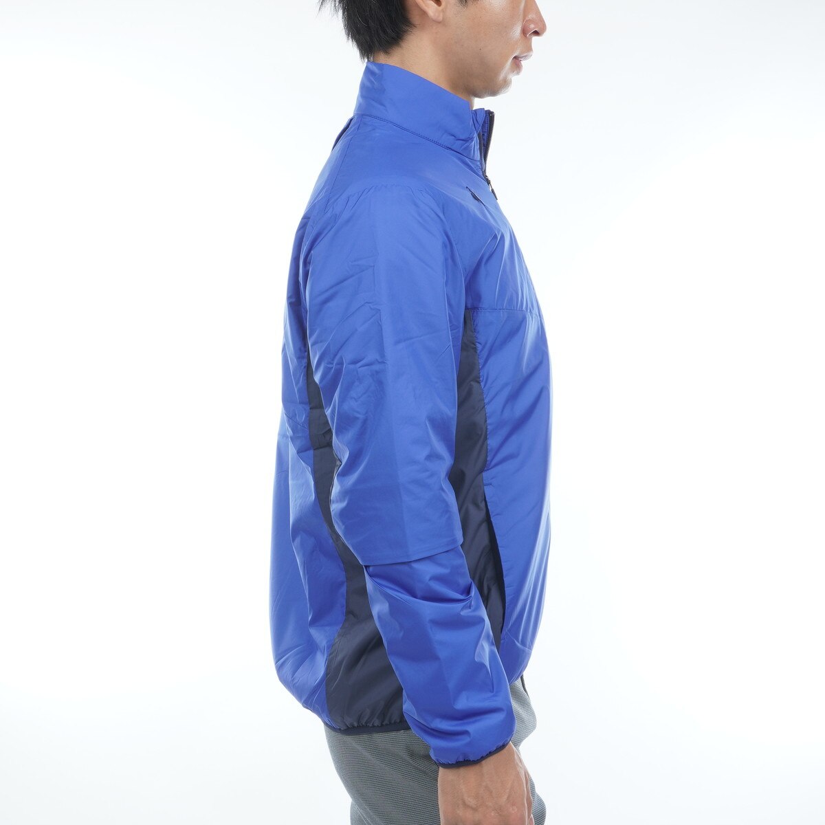 WEB限定カラー ストレッチ プリーツ 中綿 プレーブルゾン(アウター