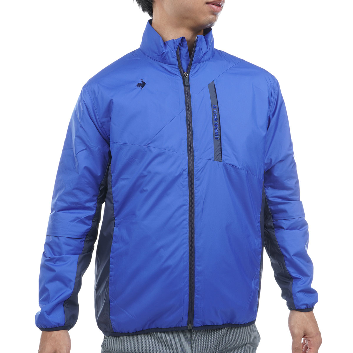 ハドソンゴルフジャケット WEB限定カラー ストレッチ プリーツ 中綿 プレーブルゾン(アウター