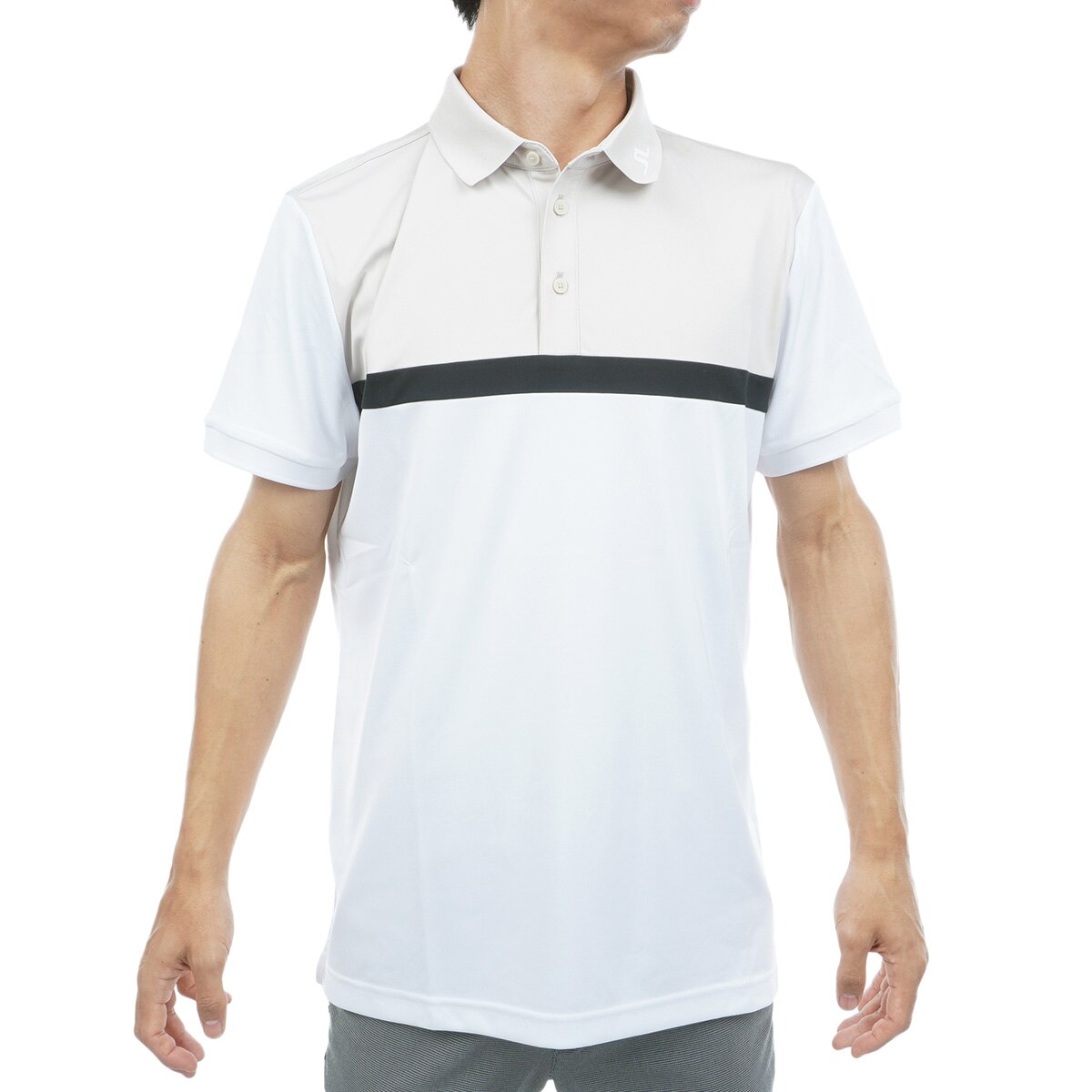 ストレッチ カラーブロックバックブリッジ半袖ポロシャツ(半袖シャツ