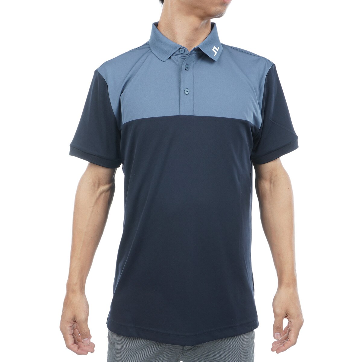 イブちゃん リンドバーグ ポロシャツ ストレッチ カラーブロックバックブリッジ半袖ポロシャツ(半袖シャツ