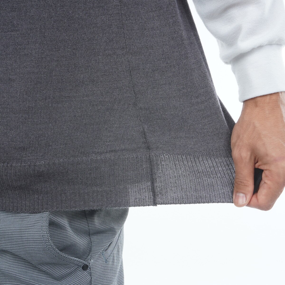 メリノウールニットベスト(ベスト)|J.LINDEBERG(J.リンドバーグ) 071