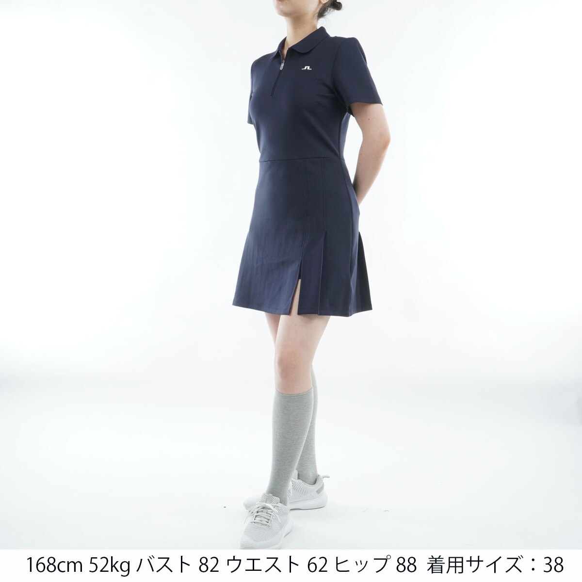 ストレッチ Aラインワンピース レディス(ワンピース)|J.LINDEBERG(J