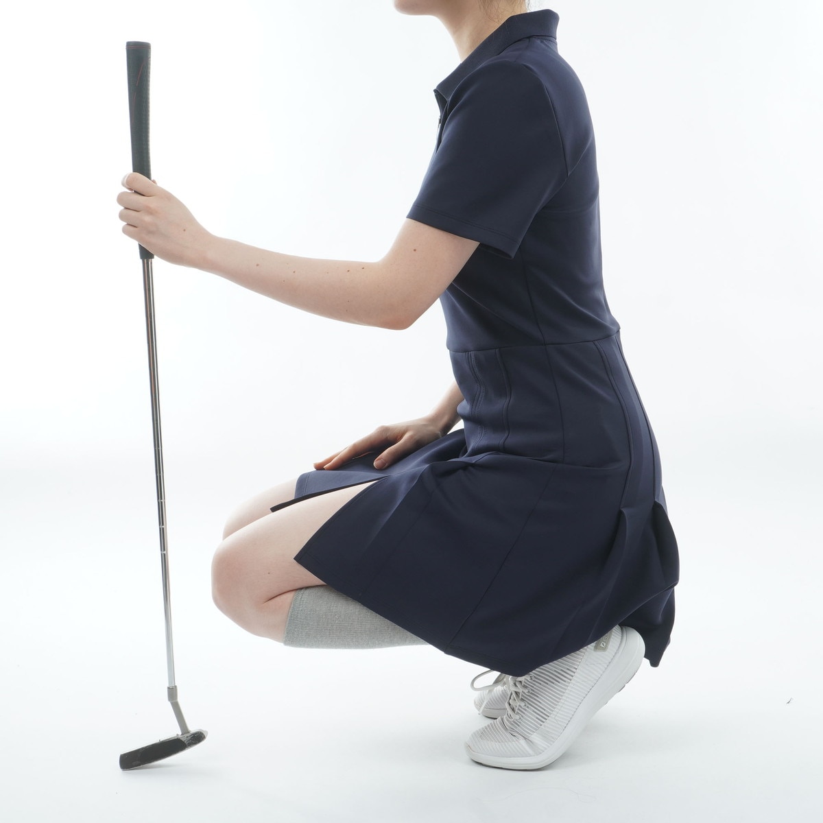 ストレッチ Aラインワンピース レディス(ワンピース)|J.LINDEBERG(J