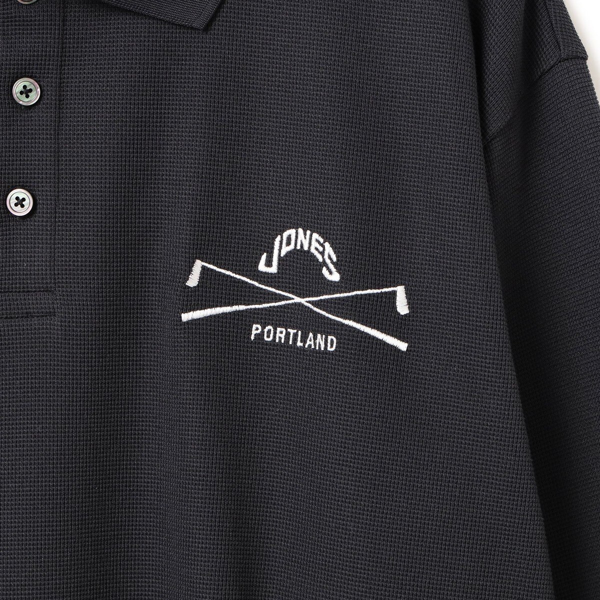 別注 JONES ロングスリーブ ワッフル ポロシャツ(長袖シャツ