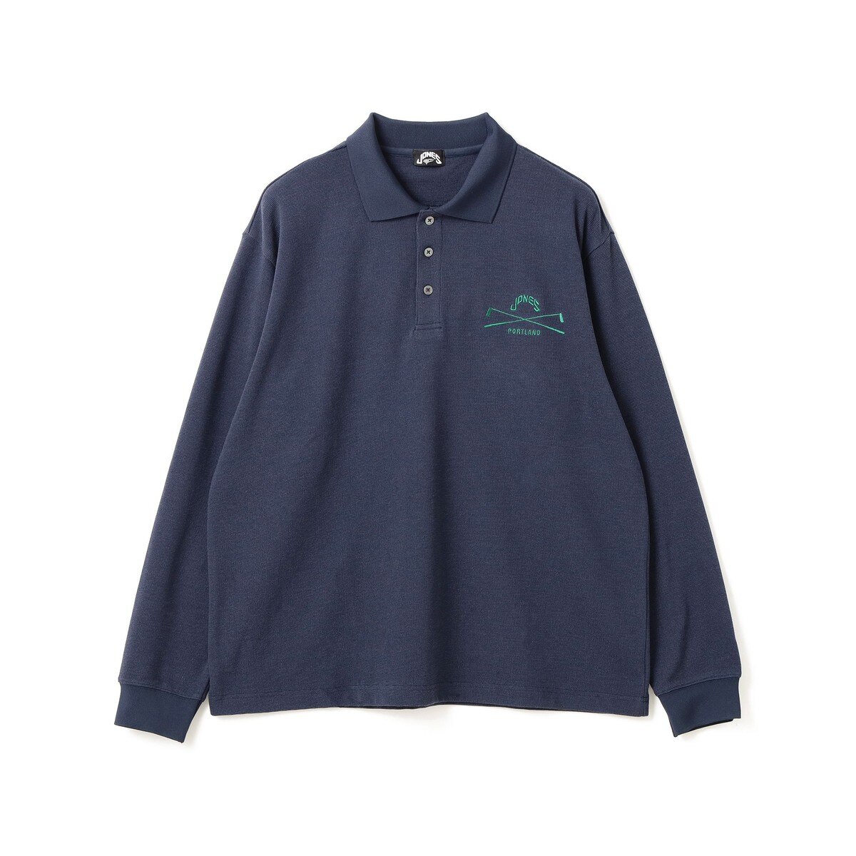 別注 JONES ロングスリーブ ワッフル ポロシャツ(長袖シャツ