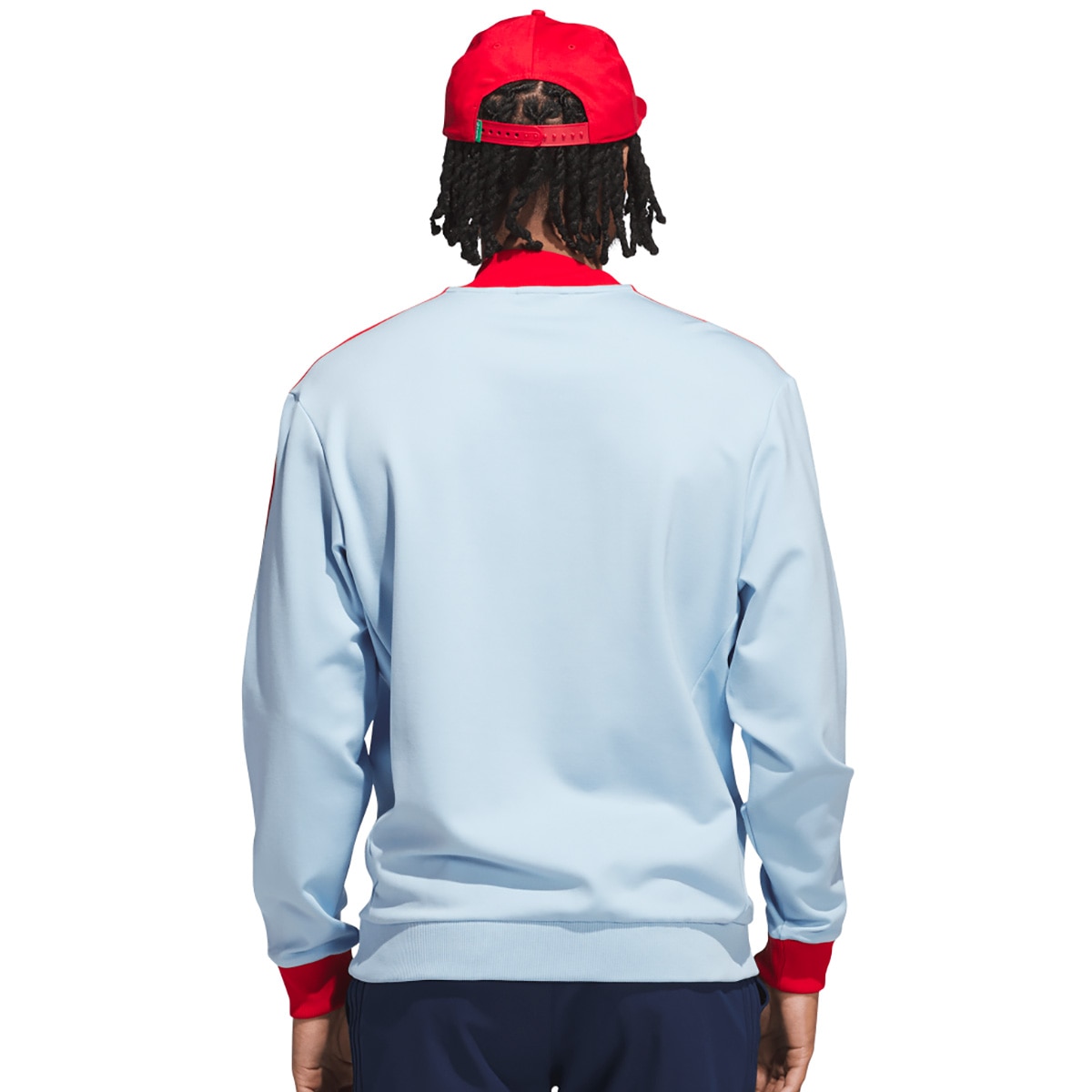 スリーストライプス ストレッチ ハーフジップ スウェット(中間着