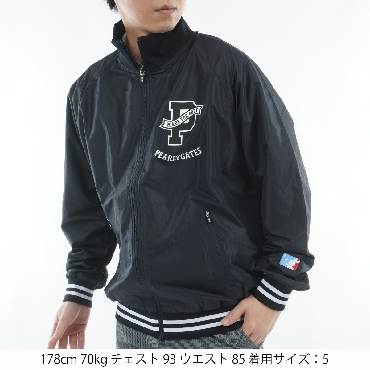 美品✨パーリーゲイツ サーモトロン×タフレックス ジップアップブルゾン PEARLY GATES｜タフレックス×サーモトロンフルジップブルゾン