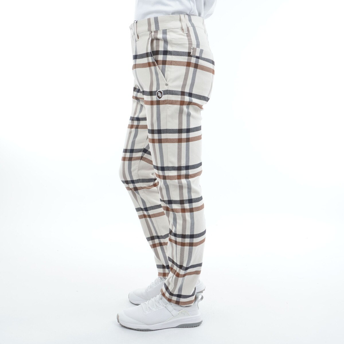 パーリーゲイツ　パンツ　4 M ゼブラ柄　黒　茶　秋冬モデル　ストレッチ素材 パーリーゲイツ パンツ 4 M ゼブラ柄 黒 茶 秋冬モデル