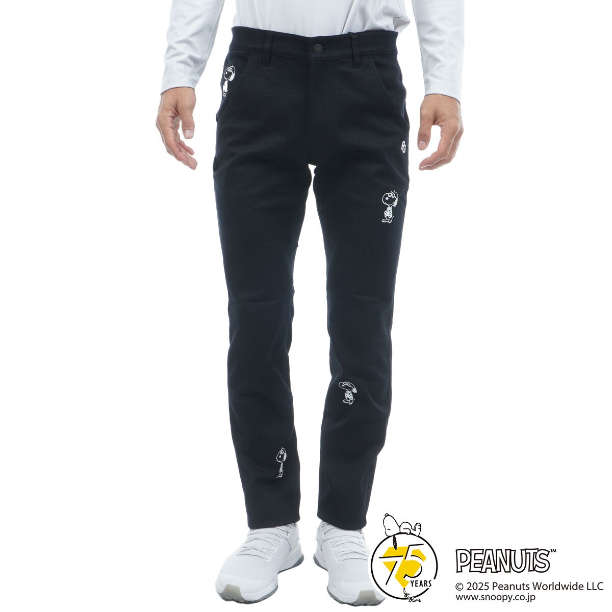 SNOOPY コーマ×フレックス ノータックパンツ(ロングパンツ)|PEARLY