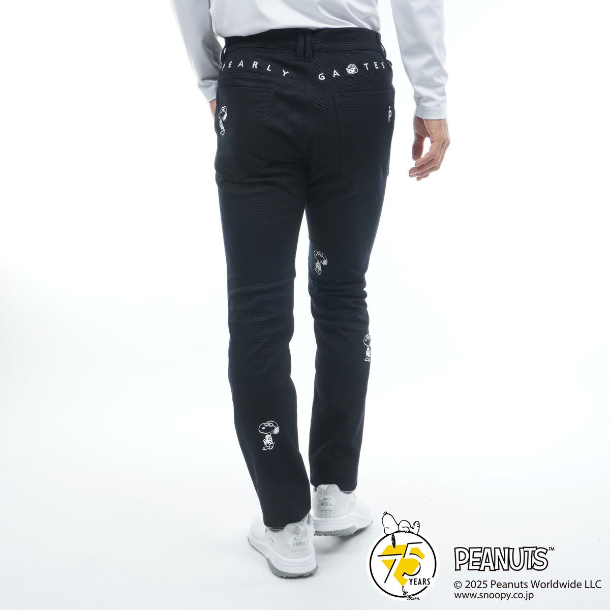 SNOOPY コーマ×フレックス ノータックパンツ(ロングパンツ)|PEARLY