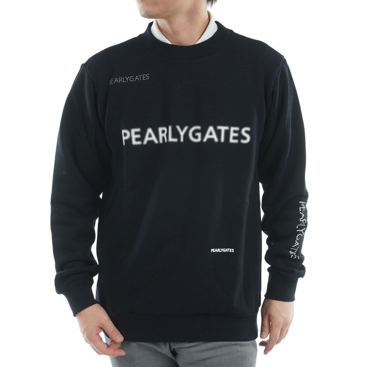 ジグザグ裏毛ジャカード 長袖スウェット(中間着(セーター、トレーナー