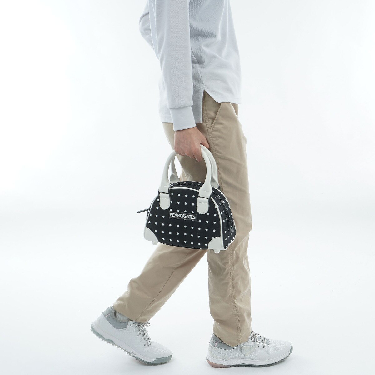 ミニドット柄カートバッグ(ラウンドバッグ)|PEARLY GATES