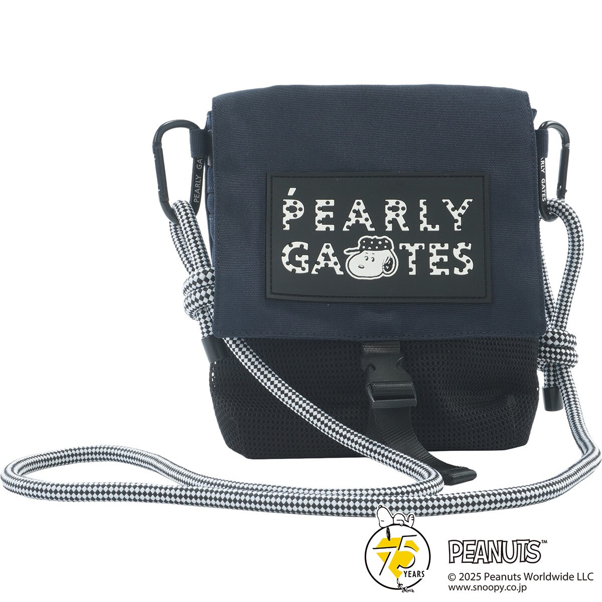 PEARLYGATESラウンドバック ロゴアンカー柄 カートバッグ(ラウンドバッグ)|PEARLY GATES