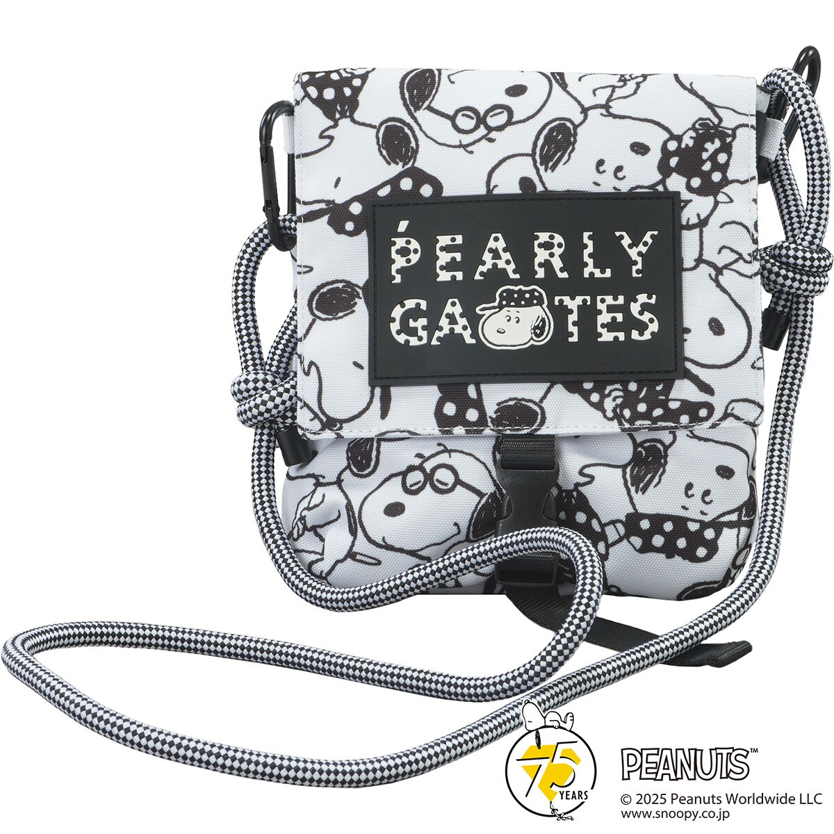 SNOOPY総柄サコッシュ型カートポーチ(ラウンドバッグ)|PEARLY GATES