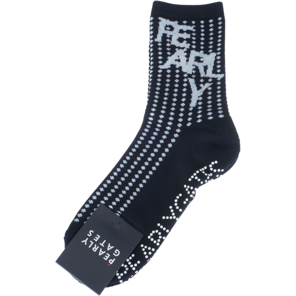 アウトレット】ドットロゴ柄ショートソックス レディス(靴下)|PEARLY