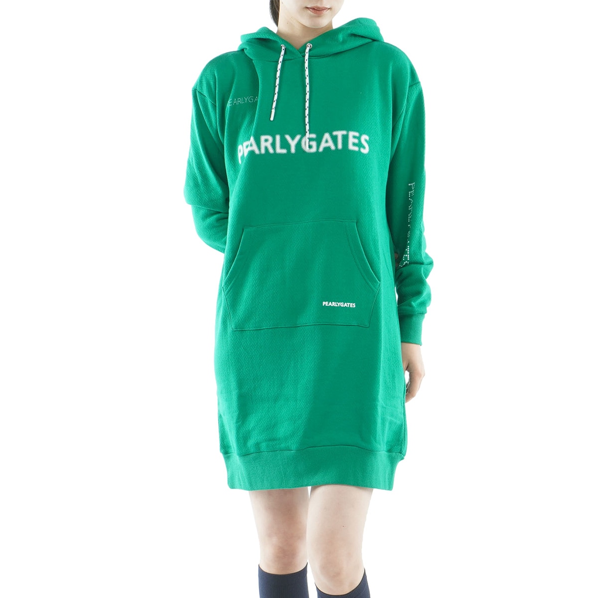 ジグザグ裏毛ジャカード ワンピース レディス(ワンピース)|PEARLY