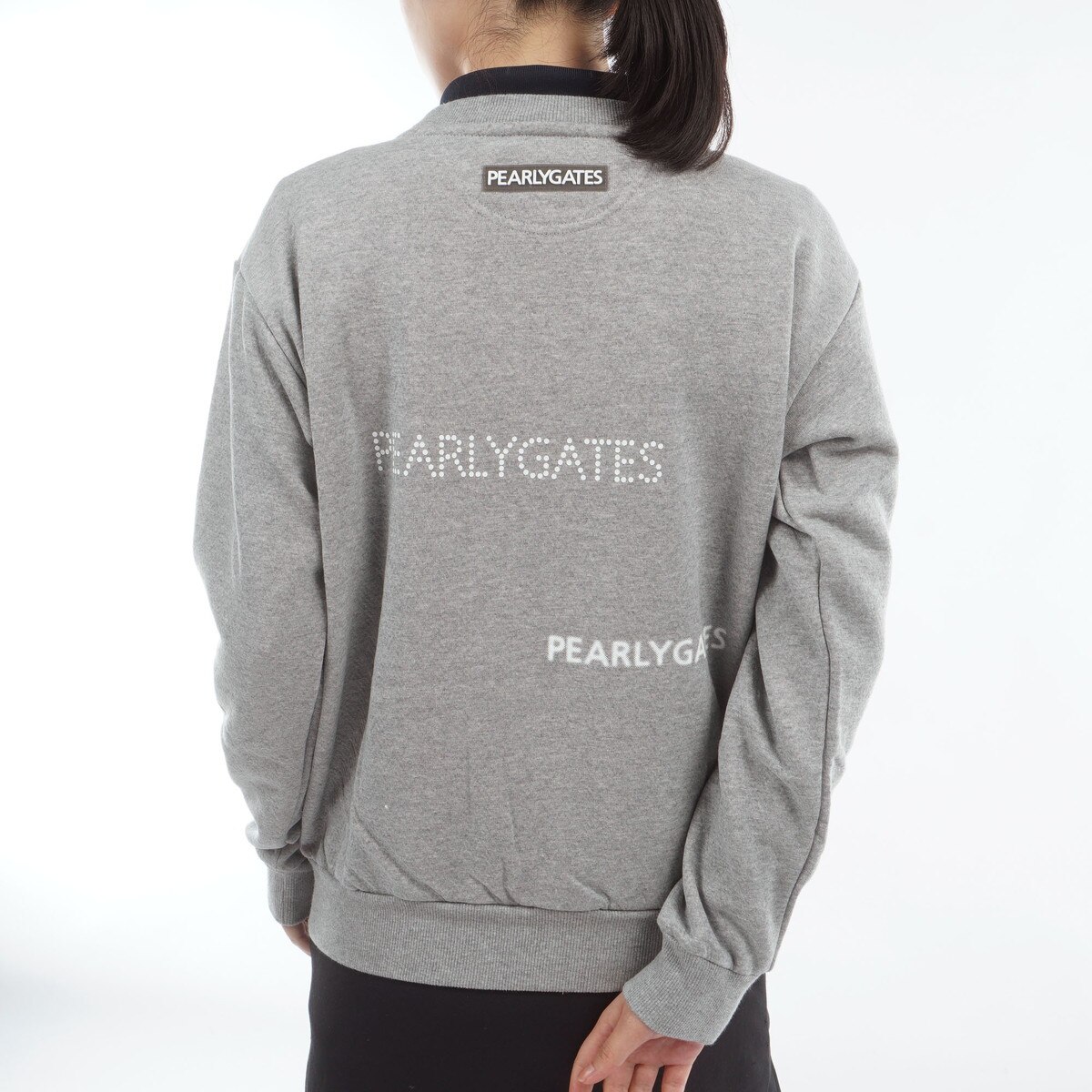 ジグザグ裏毛ジャカード 長袖スウェット レディス(中間着(セーター